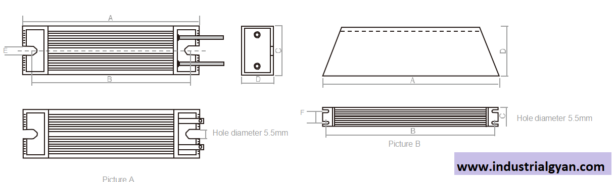 Braking resistor for electrical circuit