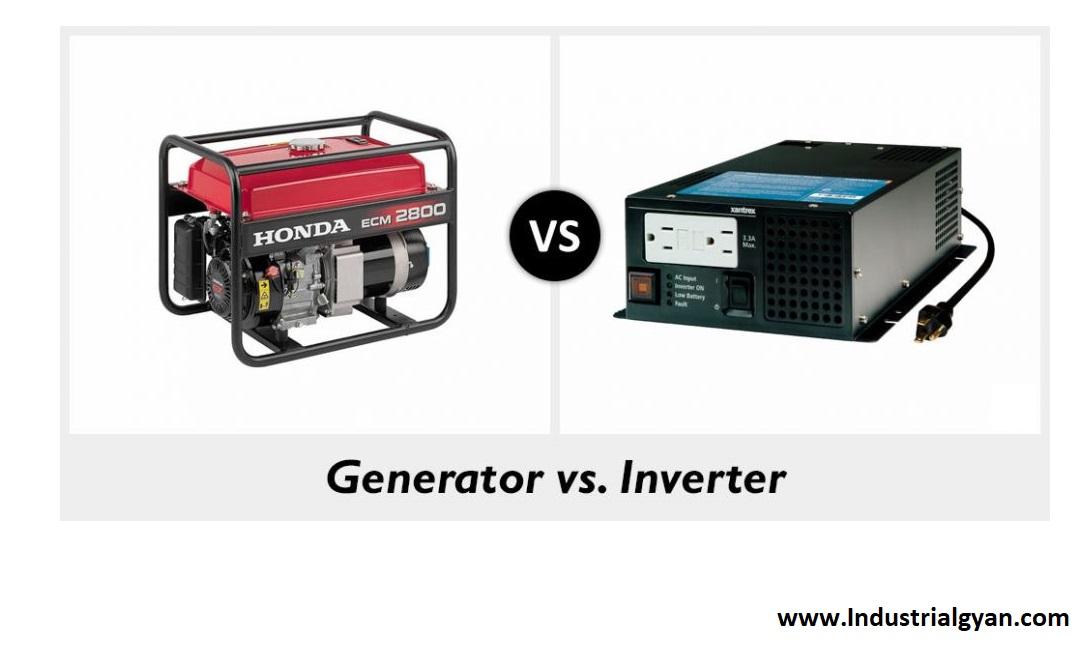 Inverter vs generator Difference between the energy conversion.