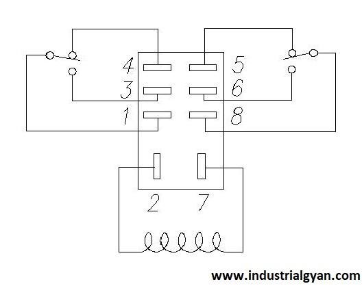 Terminal connection of 5 pin terminal connection of relay