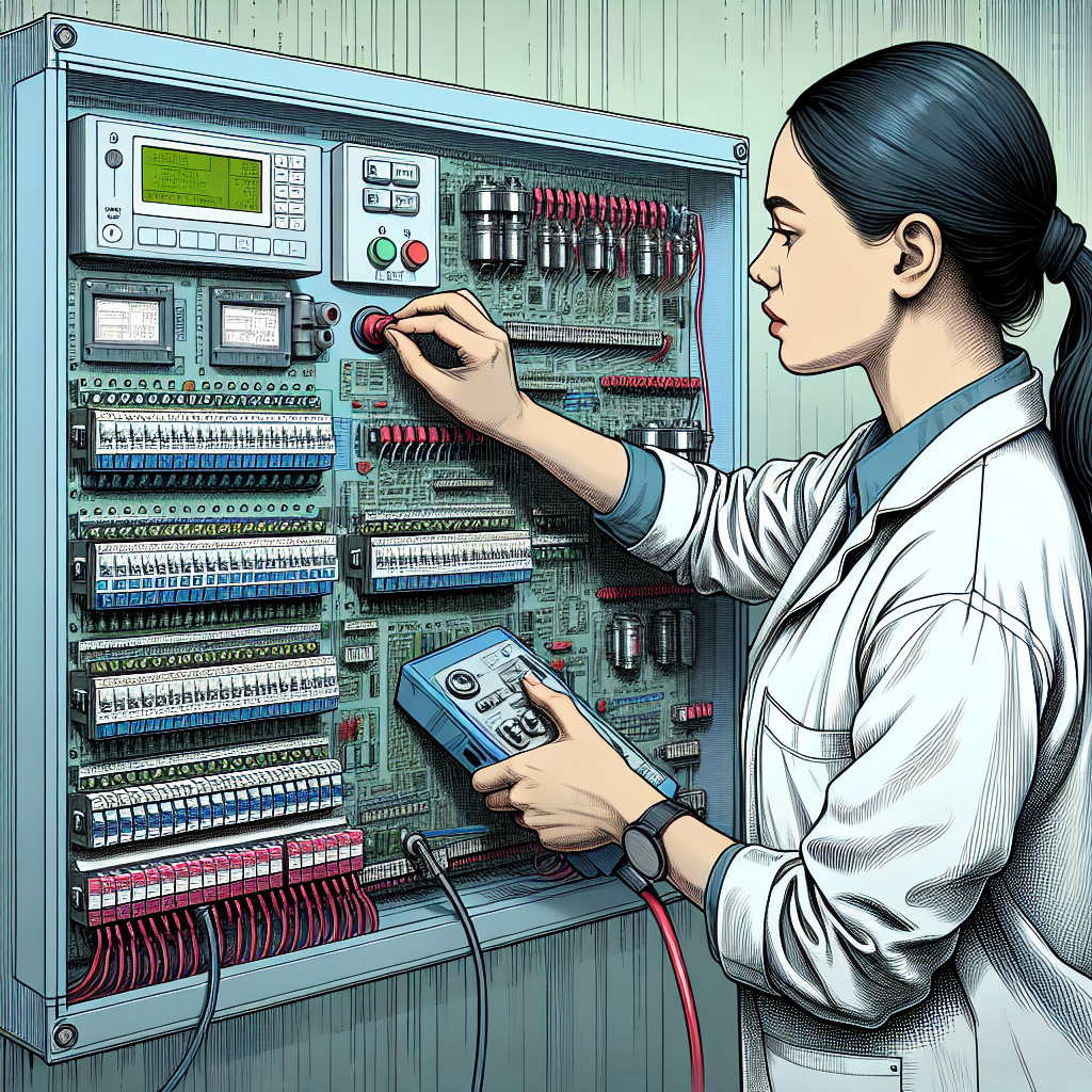 PLC reset button - practical illustration and example